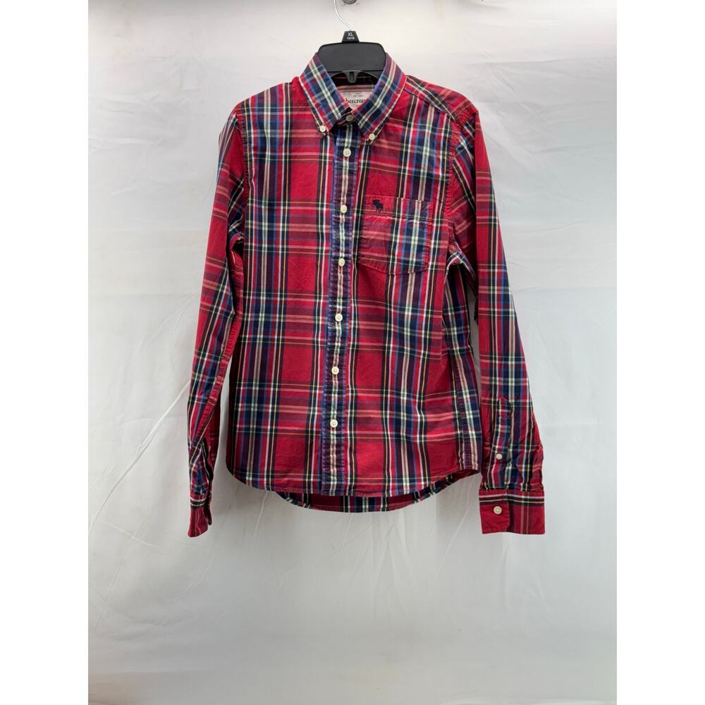 Boys, Xlarge plaid, Abercrombie, button-down shirt